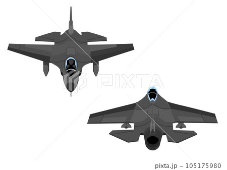 戦闘機の前方と戦闘機の後方 戦闘機の前方と戦闘機の後方 105175980