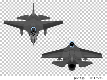 戦闘機の前方と戦闘機の後方 戦闘機の前方と戦闘機の後方 105175980