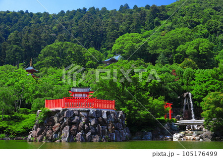 【大阪府】晴天の勝尾寺の弁天堂 【大阪府】晴天の勝尾寺の弁天堂 105176499
