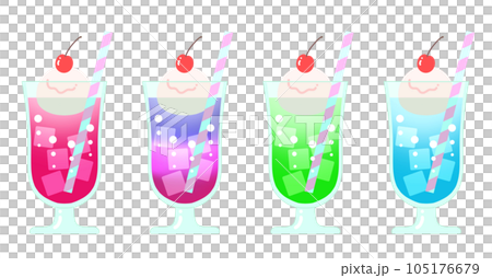 Pop and colorful cream soda set 2 Pop and colorful cream soda set 2 105176679
