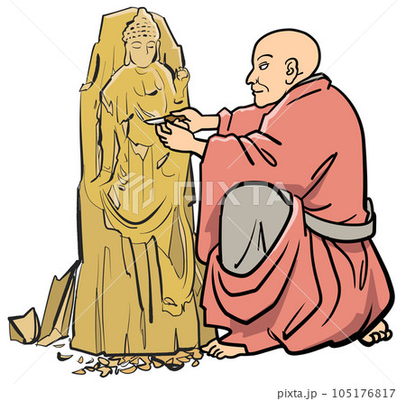 仏師-木彫の仏像 105176817