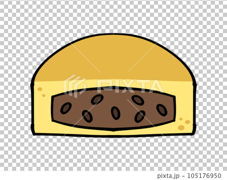 Large-sized grilled illustration material of simple coarse bean paste Large-sized grilled illustration material of simple coarse bean paste 105176950
