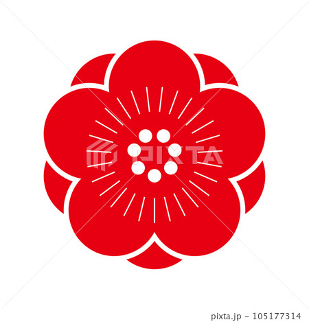 梅の花のベクターイラストアイコン 105177314