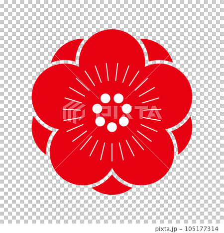 Plum blossom vector illustration icon Plum blossom vector illustration icon 105177314