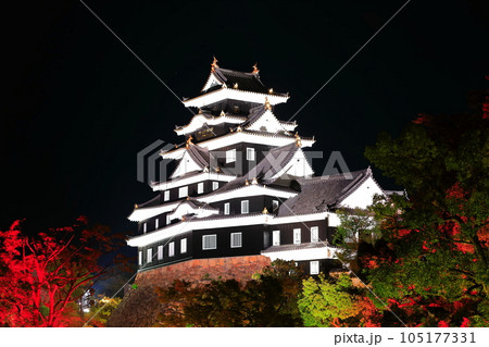 【岡山県】岡山城の紅葉ライトアップ(令和の大改修後) 【岡山県】岡山城の紅葉ライトアップ(令和の大改修後) 105177331