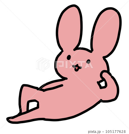 だらけるウサギ 105177628