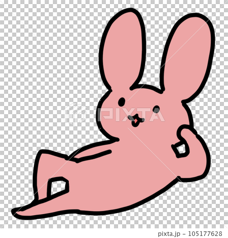 だらけるウサギ 105177628