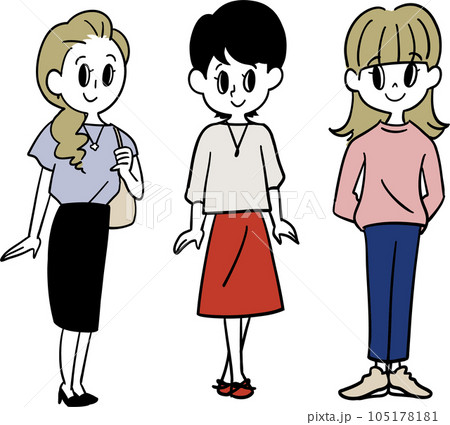 世代別女性のタイプ 105178181