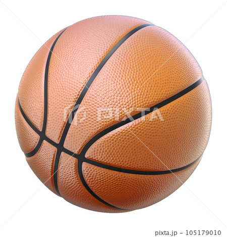Basketball Isolated On A White Backgroundのイラスト素材 105179010 Pixta 