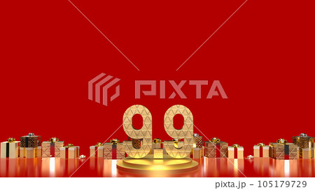 The 9.9 number on red background for sale or promotion concept 3d rendering The 9.9 number on red background for sale or promotion concept 3d rendering 105179729