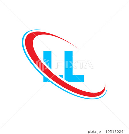 LL L A letter logo design. Initial letter LL…のイラスト素材 [105180244] - PIXTA