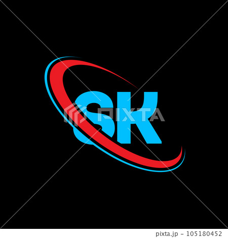 Unique Logo Design Name Sk Stock Illustration 2304929867 | Shutterstock