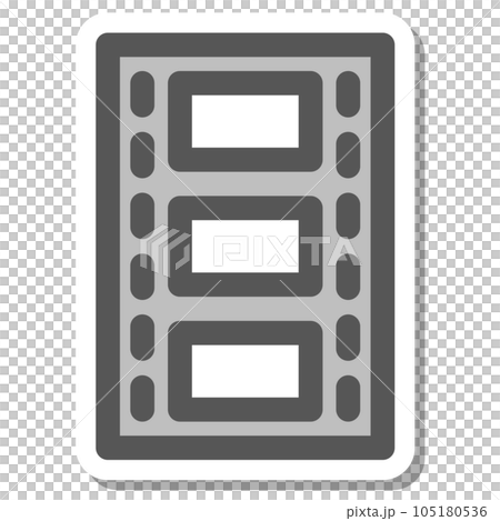Sticker style mini mini icon film 105180536