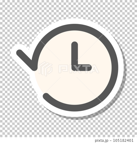 Sticker style mini mini icon history Sticker style mini mini icon history 105182401