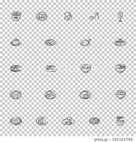 Minimini 飲食刷書寫圖標集 04 105183798