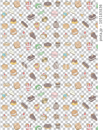 彩色糖果圖案壁紙插圖垂直方向 105183836