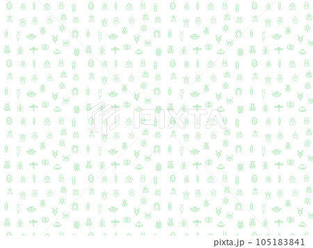 昆虫パターン壁紙イラスト　横向き 105183841