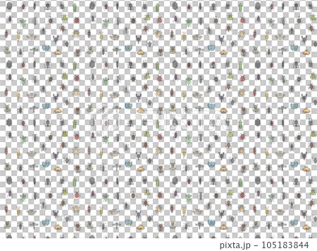 Color insect pattern wallpaper illustration sideways 105183844