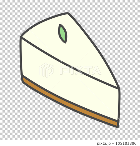 Color single icon illustration of sweets cheesecake Color single icon illustration of sweets cheesecake 105183886