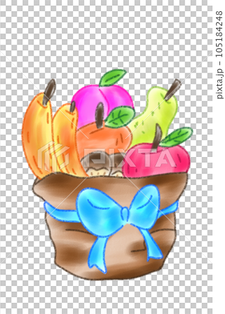 秋の果物のかわいいイラスト 105184248