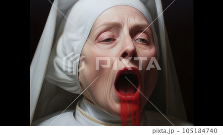 the demon-possessed nun screams 105184740