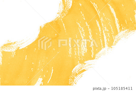 黄色い水彩テクスチャ　背景素材 105185411