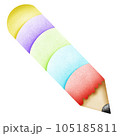 colorful pencil isolated on white background 105185811