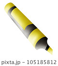 yellow highlighter isolated on white background 105185812