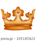 gold crown isolated on white background 105185822