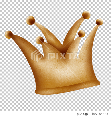gold crown isolated on white background gold crown isolated on white background 105185823