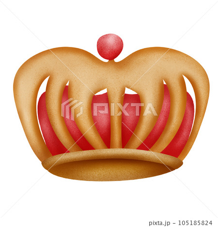 gold crown isolated on white background 105185824