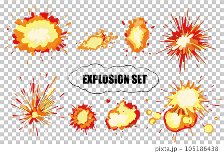 爆炸/閃光效果素材套裝 105186438