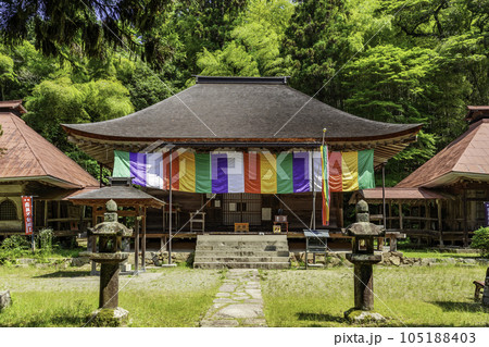 篁山の竹林寺　本堂　広島県東広島市 105188403