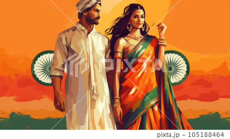 indian couple 105188464