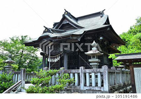 埼玉県皆野町国神　夏空の國神神社 105191486