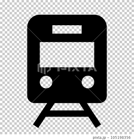 乗り物、電車を表す塗りつぶしスタイルのアイコン 乗り物、電車を表す塗りつぶしスタイルのアイコン 105198356