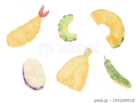 夏野菜とエビとキスの天ぷら 105200018