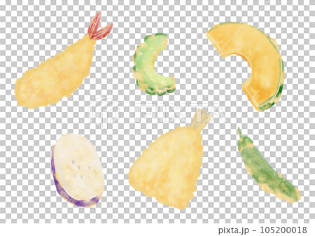 夏野菜とエビとキスの天ぷら 105200018