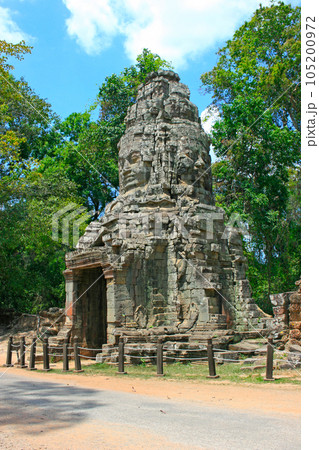 Gopura of Ta Prohm in Siem Reap 105200972