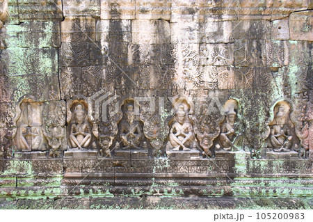 Bas relief at Preah Khan in Siem Reap Bas relief at Preah Khan in Siem Reap 105200983