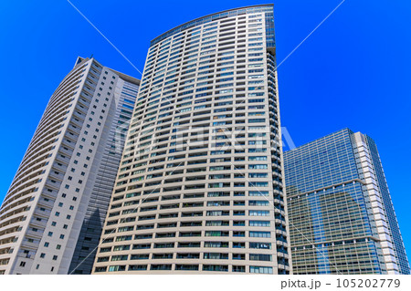 東京 港区港南の都市風景 品川グランドコモンズのタワーマンション 東京 港区港南の都市風景 品川グランドコモンズのタワーマンション 105202779
