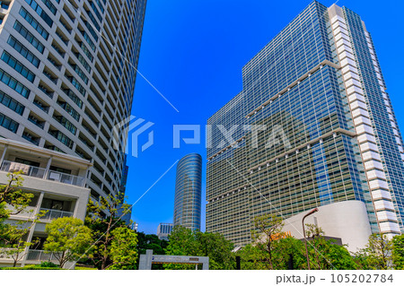 東京 港区港南の都市風景 品川グランドコモンズのタワーマンション 東京 港区港南の都市風景 品川グランドコモンズのタワーマンション 105202784