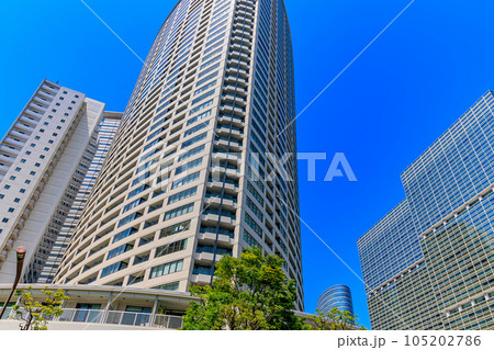 東京 港区港南の都市風景 品川グランドコモンズのタワーマンション 東京 港区港南の都市風景 品川グランドコモンズのタワーマンション 105202786