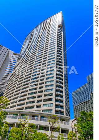 東京 港区港南の都市風景 品川グランドコモンズのタワーマンション 東京 港区港南の都市風景 品川グランドコモンズのタワーマンション 105202787