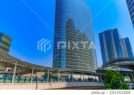 東京 港区港南の都市風景 品川インターシティのオフィスビル 東京 港区港南の都市風景 品川インターシティのオフィスビル 105202806