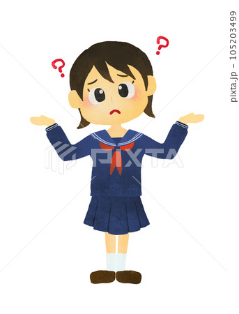 中高生制服姿 105203499