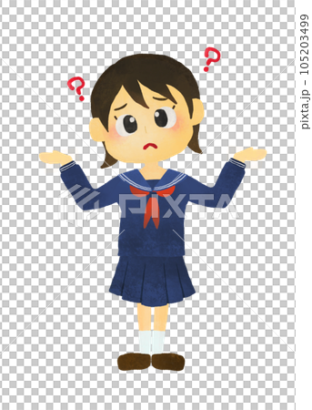 中高生制服姿 105203499