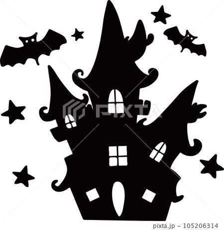 城シルエット　イラスト 105206314