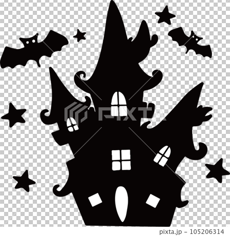 城シルエット　イラスト 105206314