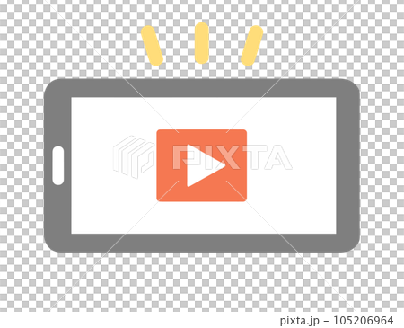 smartphone and video icon 105206964